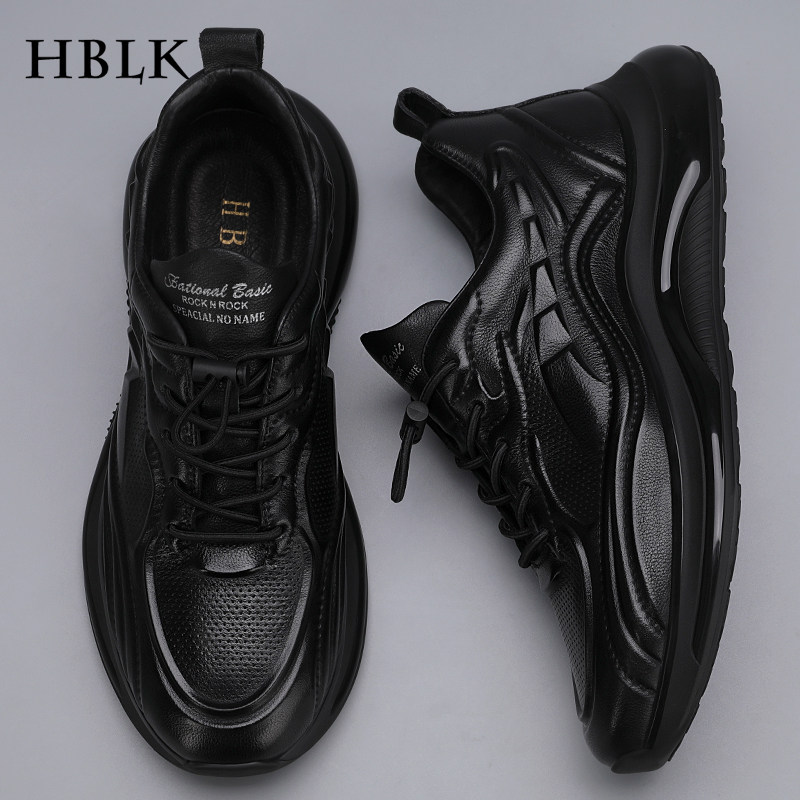 男鞋冬季2023新款真皮休闲运动鞋