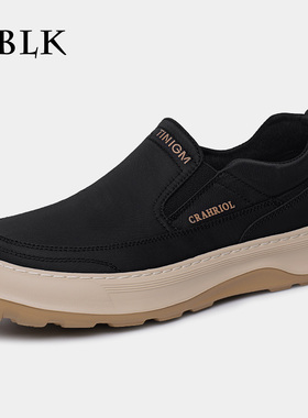 布鞋男夏季冰丝透气休闲百搭运动鞋子男士轻便软厚底一脚蹬帆布鞋