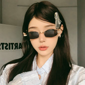 gm同款 珠宝轻奢高级感太阳镜女小脸设计感多边形街拍凹造型墨镜潮