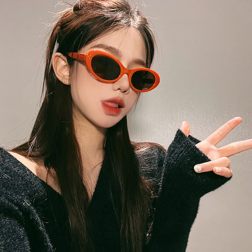 桔里猫眼个性女款氛围感太阳镜