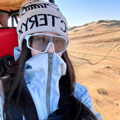 户外运动眼镜男女登山探险防风防沙遮阳大框护目镜高级感骑行镜潮