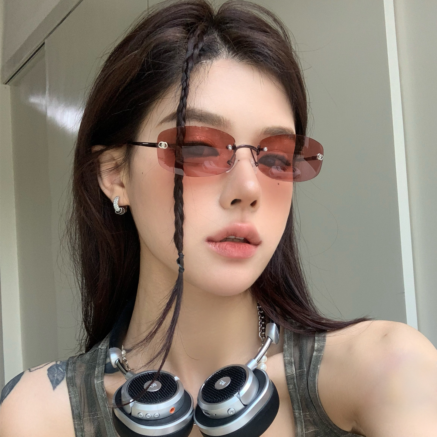2025新款无框小香风墨镜
