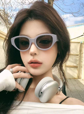 复古框猫眼显脸小遮阳太阳镜女
