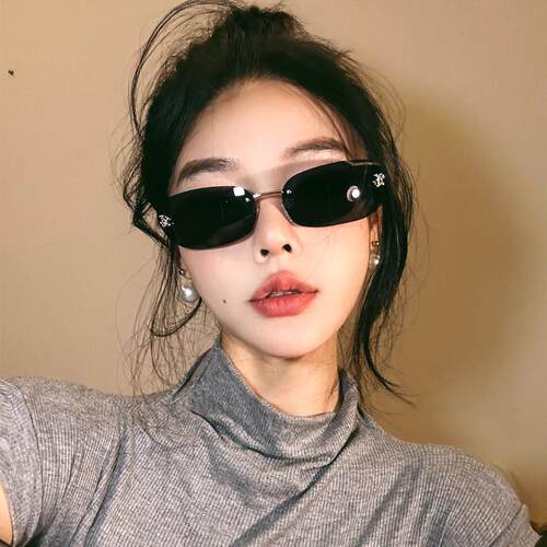 欧美风椭圆形小框太阳镜