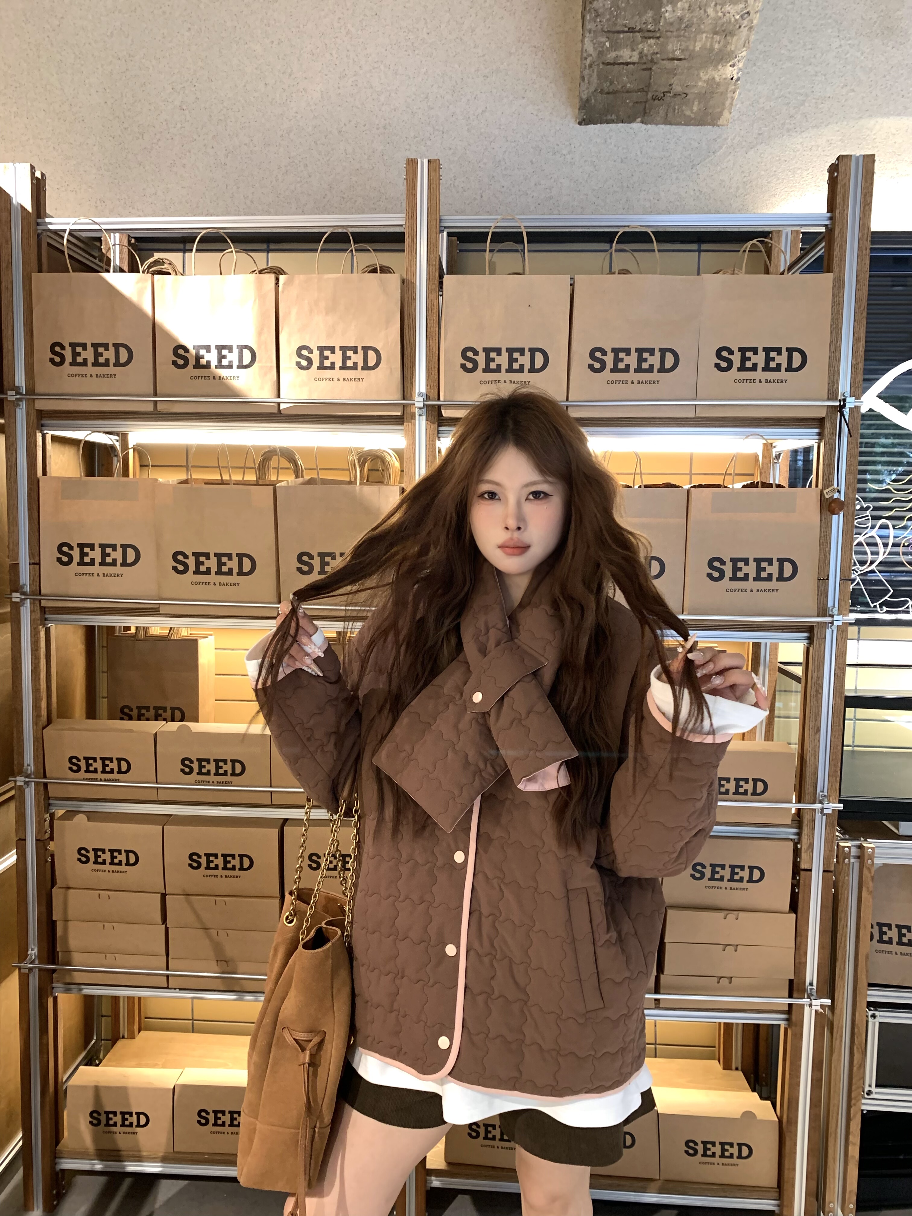 宅宅athome【10月30日20点详情页领券+满减 围脖菱格无领外套】