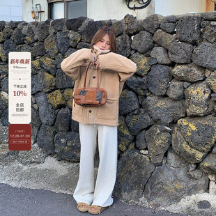 新款 2024秋季 翻领休闲百搭麂皮绒外套 泰晤士河畔 宅宅athome