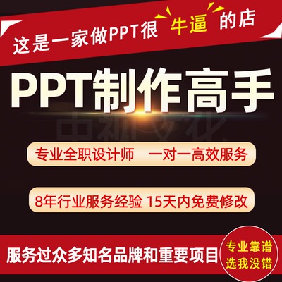 ppt代制作专业代做美化修改QC汇报企业宣传总结述职课件定制设计