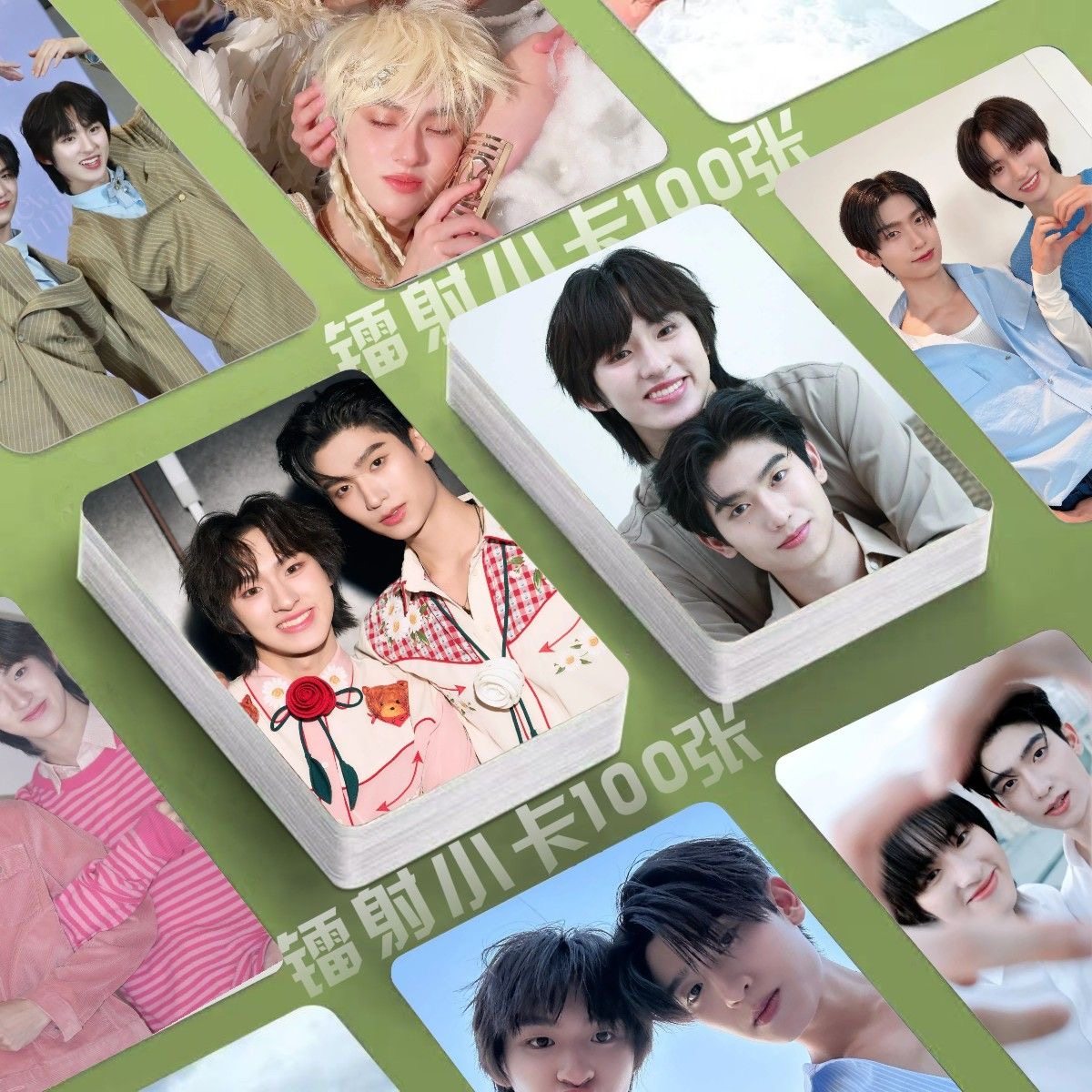 thomaskong镭射小卡100张泰星照片周边缘定天空定制3寸lomo卡片