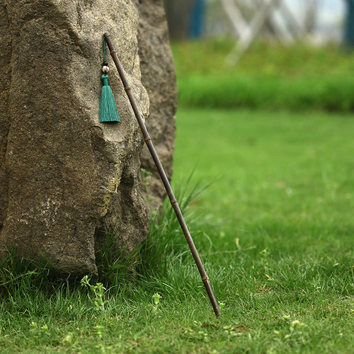天然紫竹教鞭戒尺家用竹根条