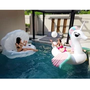 Vòng bơi Flamingo uống nước cola cốc giữ cốc bơm hơi trẻ em trò chơi nước hồ bơi nổi đồ chơi - Cao su nổi
