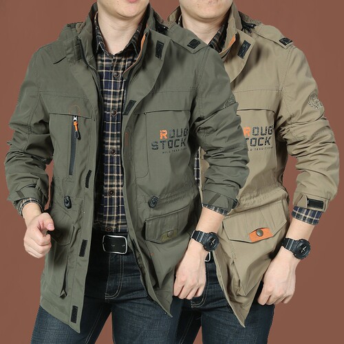 男士速干多袋户外休闲透气外套男