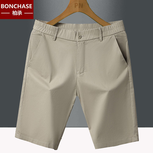 休闲短裤男纯棉直筒百搭五分裤