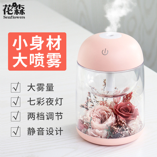 永生花香薰加湿器diy器皿搭配便携卧室办公室摆件冬季 器 干燥保湿
