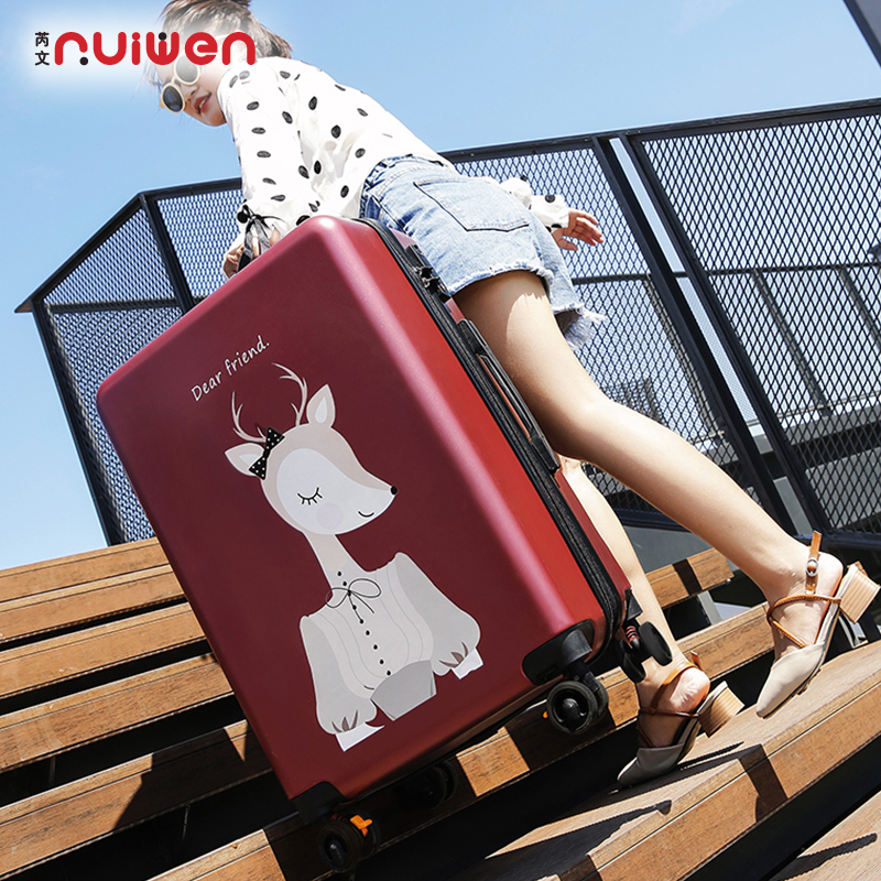 芮文卡通拉杆箱万向轮女时尚韩版旅行箱学生印花行李箱20寸登机箱在类目 箱包皮具/热销女包/男包, 旅行箱中 - 来自Buy2taobao.com提供专业的淘宝代购服务