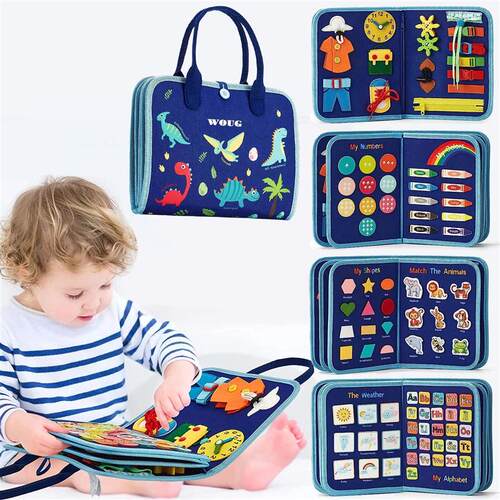 Toddler Montessori Busy Board  Activities Education Toys Bas