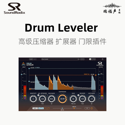 Sound Radix  Drum Leveler 高级压缩器 扩展器 门限插件