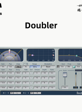 正版 WAVES Doubler 音轨加倍合唱插件修音调音效果器