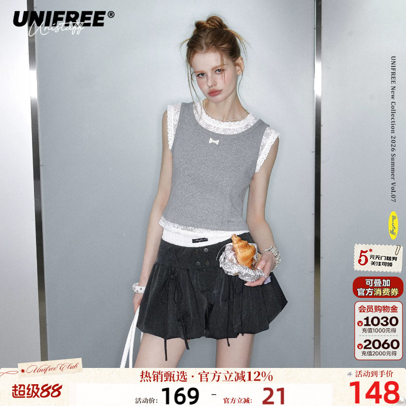 UNIFREE无袖休闲常规背心图片