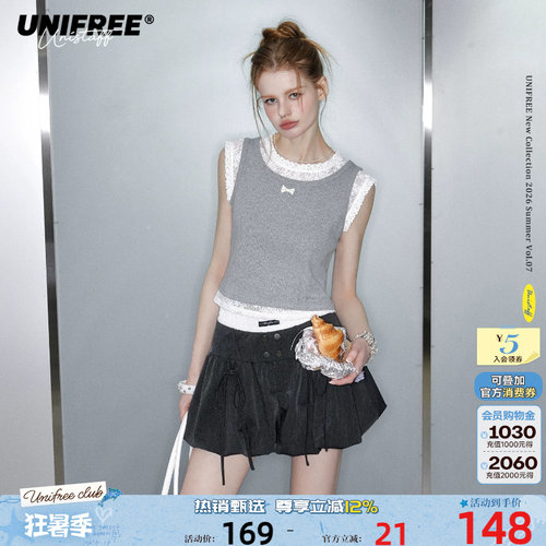 UNIFREE无袖休闲常规背心