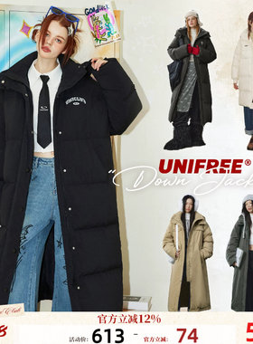 unifree反季羽绒服长款