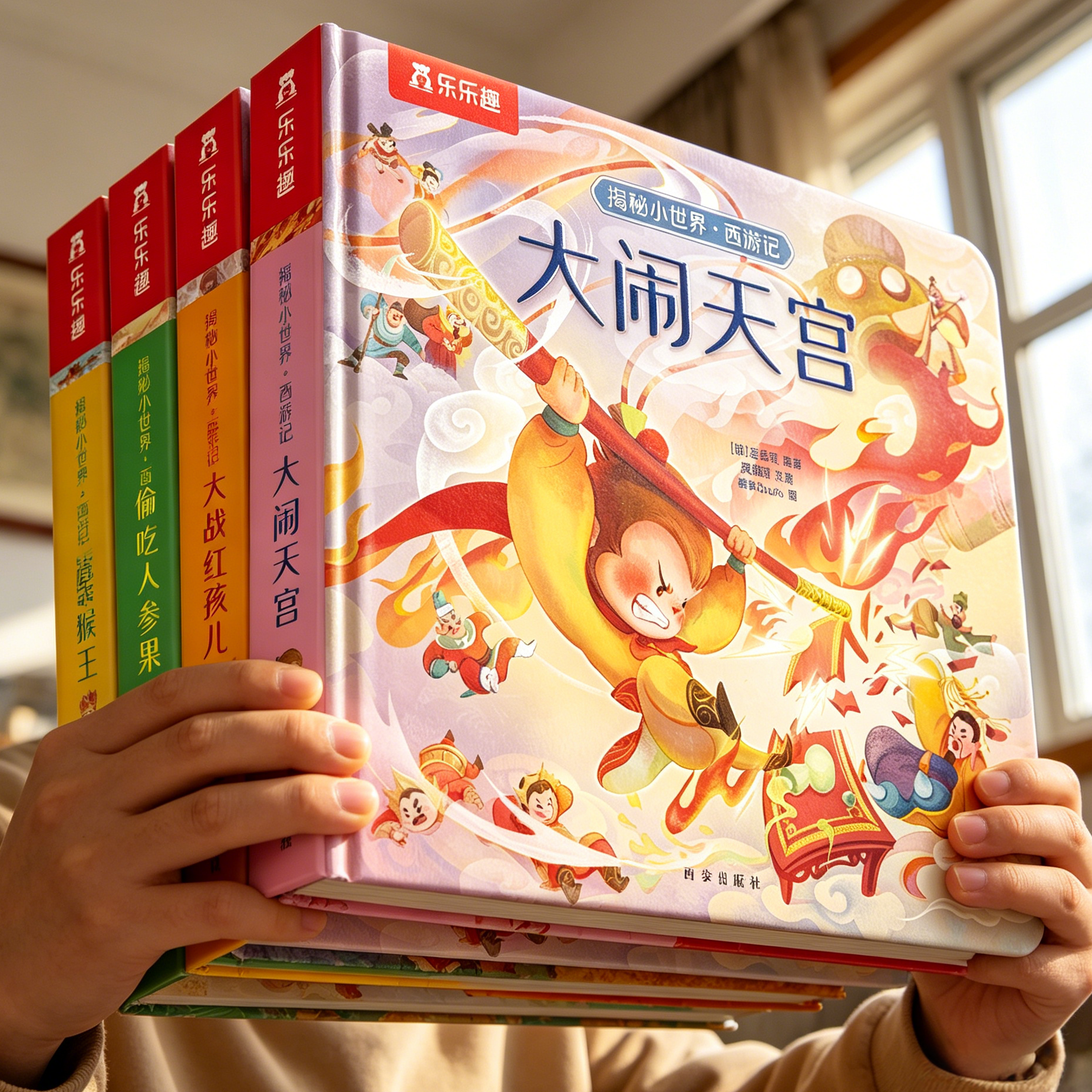 西游记儿童绘本0到3岁中国古代神话故事翻翻书宝宝漫画版连环画婴幼儿故事书小月龄阅读绘本1-2岁蒙氏早教书立体机关洞洞触摸书籍