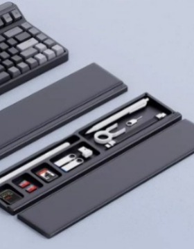 办公键盘手托鼠标手腕垫Desktop partition storagebox桌面收纳盒