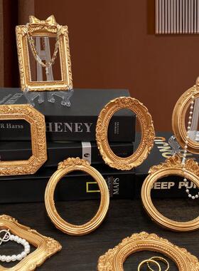 跨境复古ins拍照小道具维多利亚相框耳环美甲欧式饰品拍照摄背景