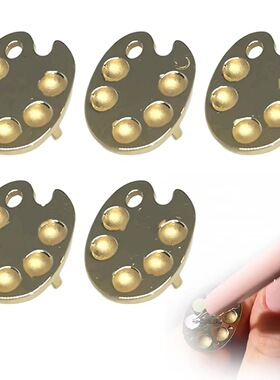 跨境新款Fingertip manicure palette ring 5件指尖美甲调色板环