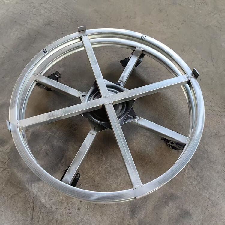 木桶烧饼炉子专用可移动旋转转盘支架梅干菜万向轮托盘烤饼炉