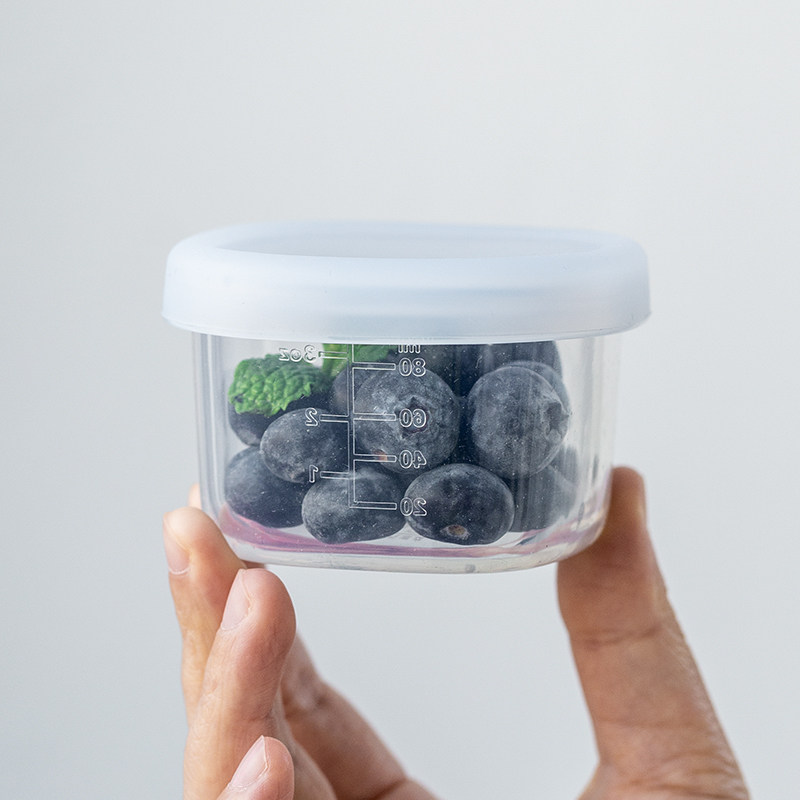 ARASIGAWA迷你保鲜盒食品级硅胶分装罐零食糖密封便携水果小盒子