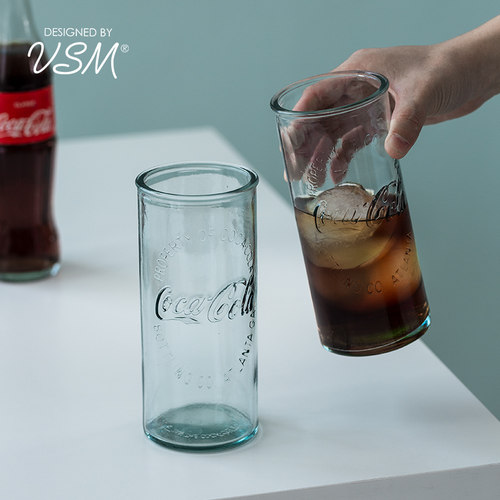 创意可乐杯环保再生玻璃原装进口