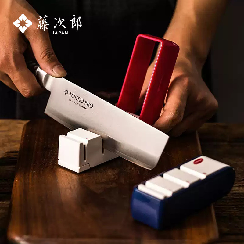 日本进口藤次郎简易三段式磨刀器