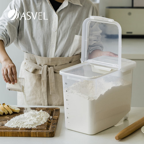 日本asvel杂粮收纳盒密封面粉桶