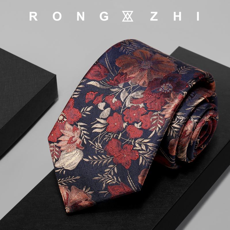 RONGZHI提花桑蚕丝复古时尚手工