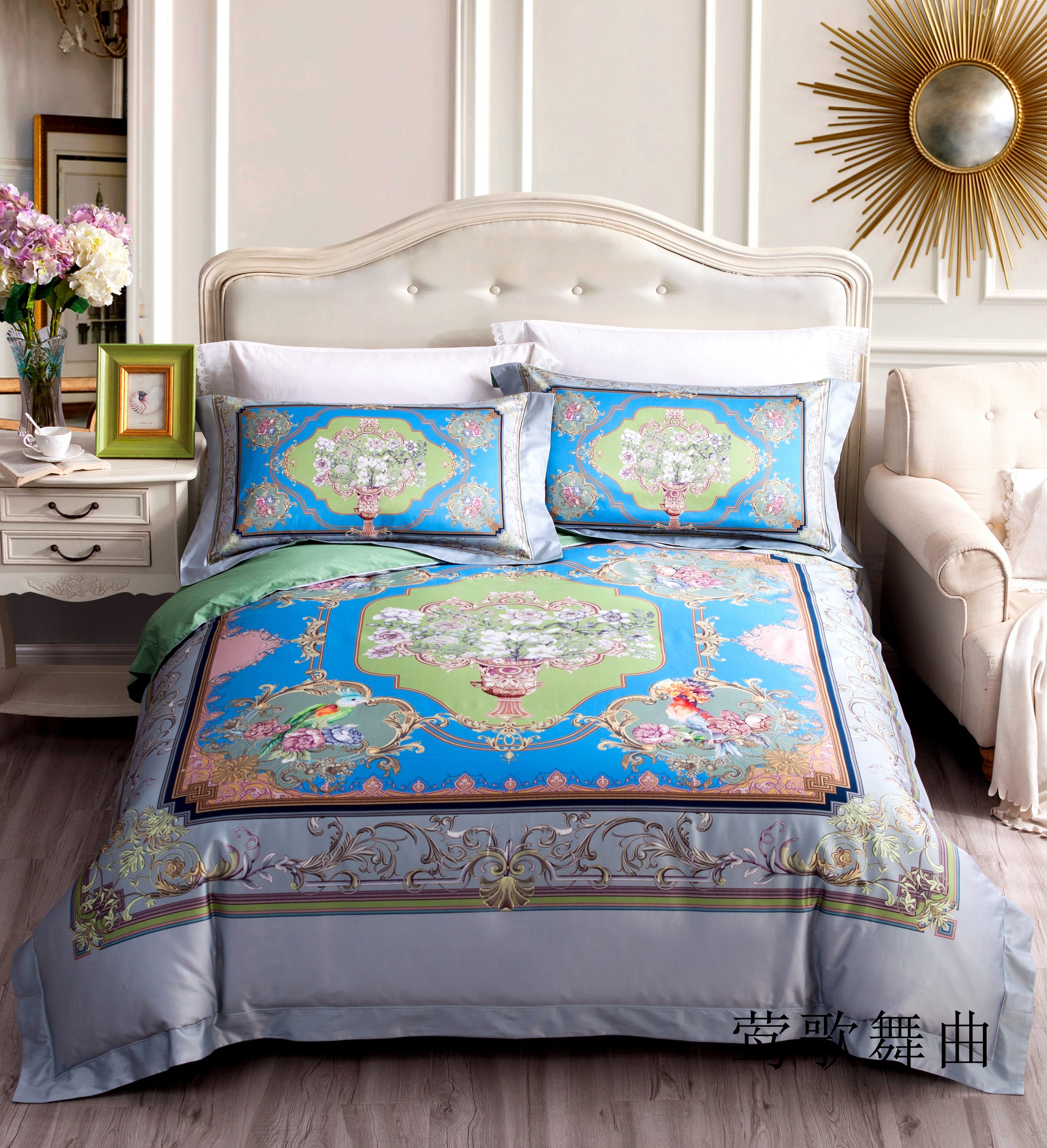 100S锦棉四件套纯棉欧美