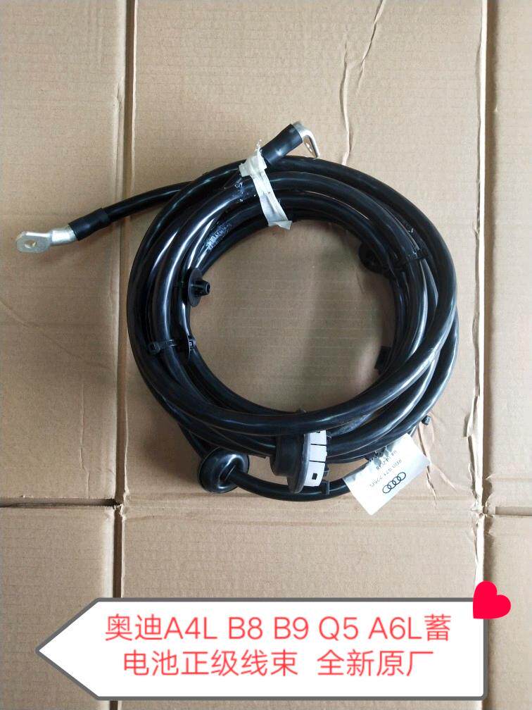 奥迪A4L B8 B9 Q5 A6L电瓶正级线束 蓄电池打铁线 正级线全新原厂