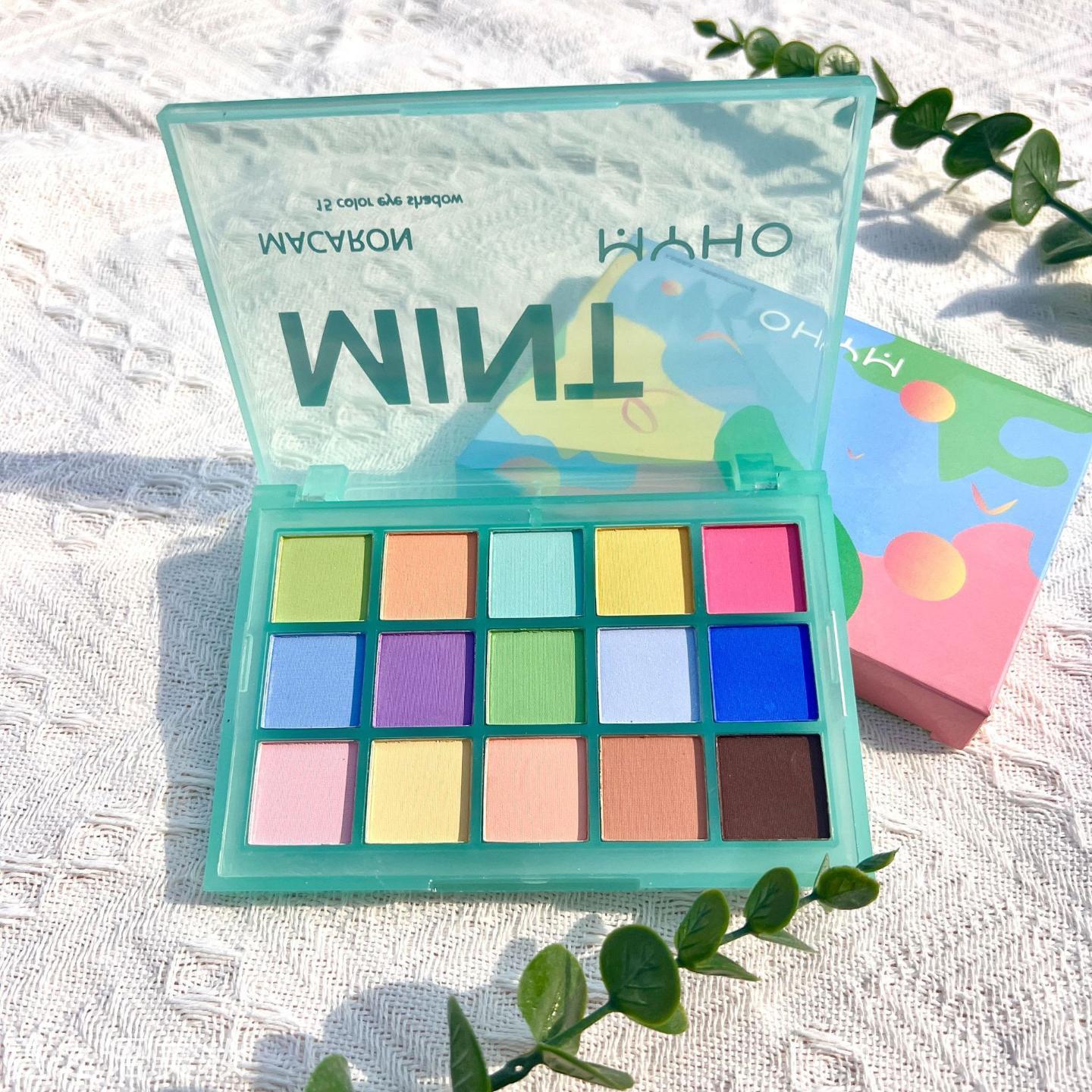 MYHO15色眼影盘珠光哑光防水不