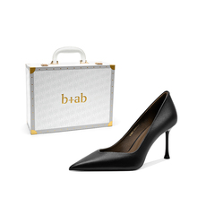 it b+ab品牌轻奢量版礼盒羊皮气质尖头御姐风高级感贵气细高跟鞋