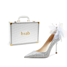 it b+ab轻奢量版礼盒法式尖头精致浪漫情人结婚成人礼细跟高跟鞋