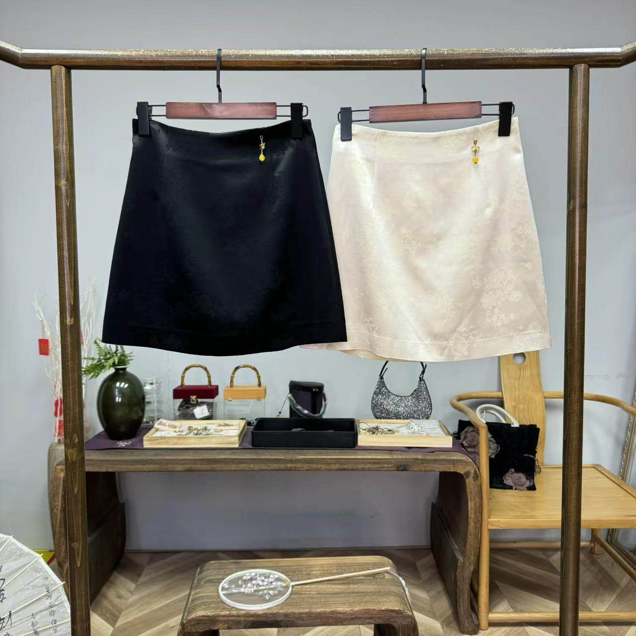 别致好裙！新中式暗纹提花国风半裙！GZ3546,女装/女士精品,汉服半身裙,淘宝优惠券,粉丝福利购,淘宝优惠卷