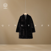 乌梅子酱 西班牙进口羊皮毛一体外套 GZ5370