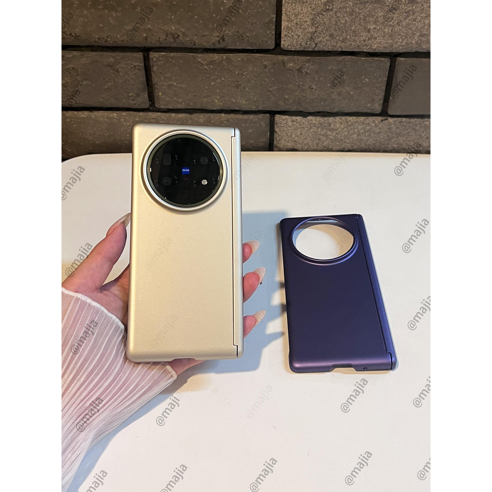 适于vivoxfold5手机壳新款xfold3折叠屏超薄电镀磨砂X Fold5Pro磁吸中轴保护套VIVO后壳防摔全包5G简约