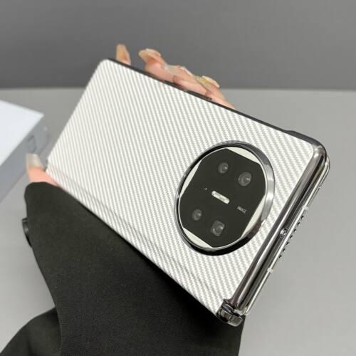 磁吸中轴适用荣耀MagicVS3/vs2手机壳3华为mateX6碳纤维纹x5套vivoXFold3轻奢Mix4全包三星6凯夫拉纹超薄全包