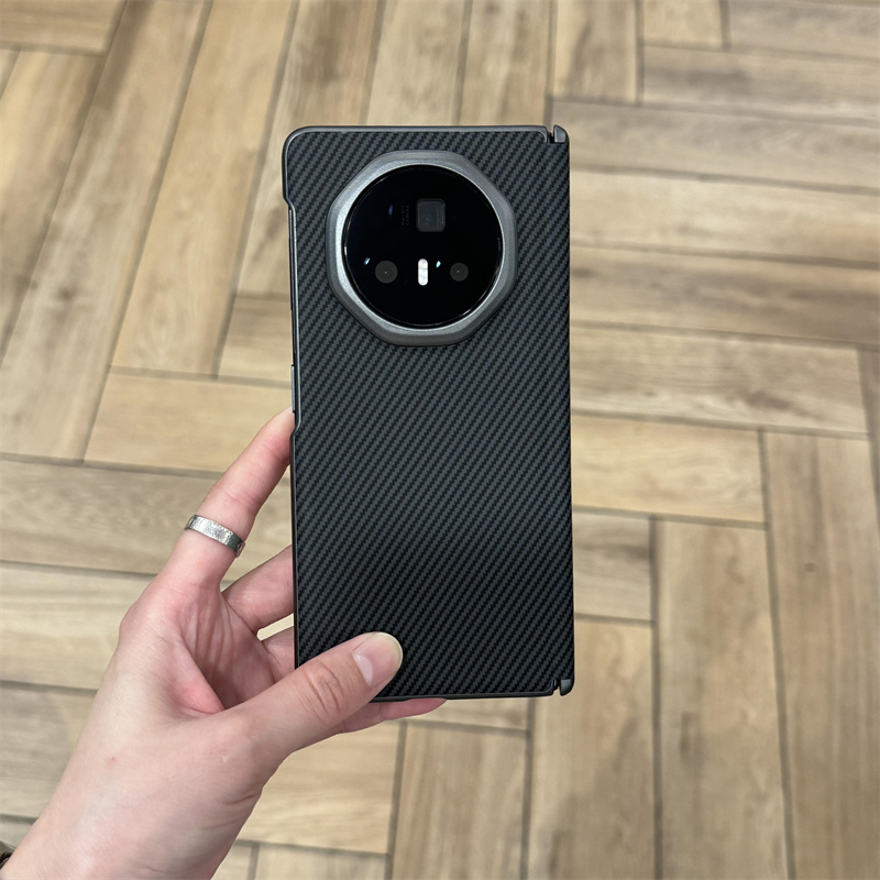 适用于荣耀MagicV3/V2手机壳中轴覆盖保护magicVs2/Vs3素皮碳纤维纹保护套商务轻薄简约全包防摔防滑亲肤后壳