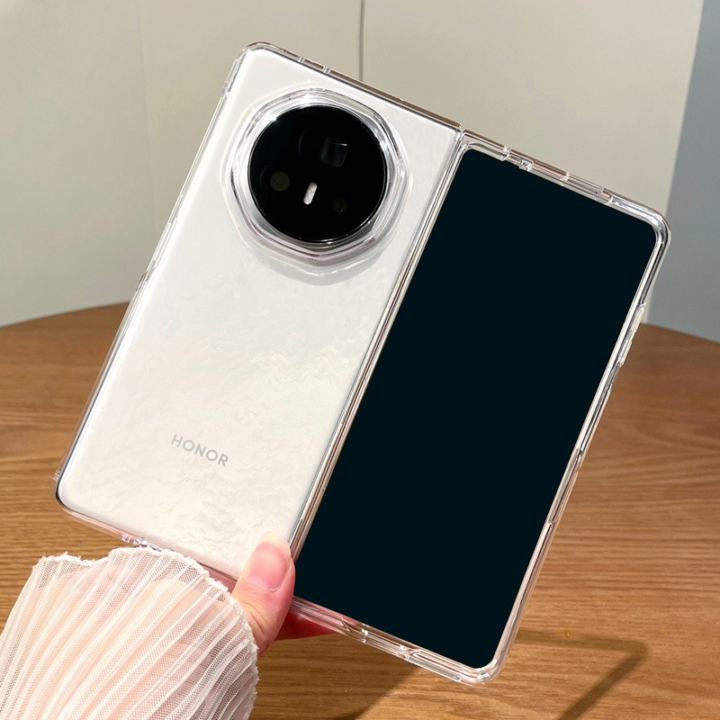 适用荣耀magicv3手机壳新款magicvs3超薄透明折叠屏保护套Magicvs2镜头全包高级感防摔简约magicV3至臻版外壳