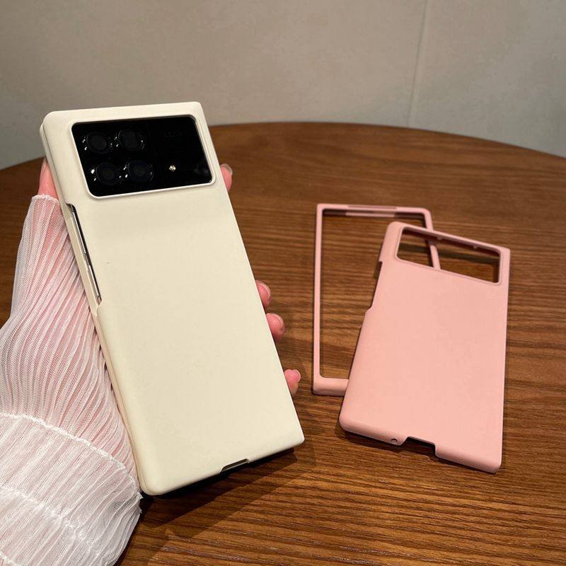 适用小米折叠屏mixfold3手机壳超薄MIX Fold3全包新款个性简约肤感磨砂纯色超薄男折叠保护套防摔轻奢女