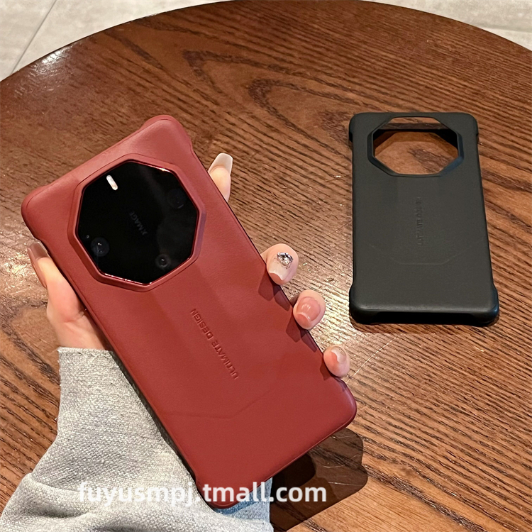适用华为mate60rs手机壳真皮新款高端商务男女Mate60RS非凡大师轻奢简约纯色网红无边框超薄保护套防摔