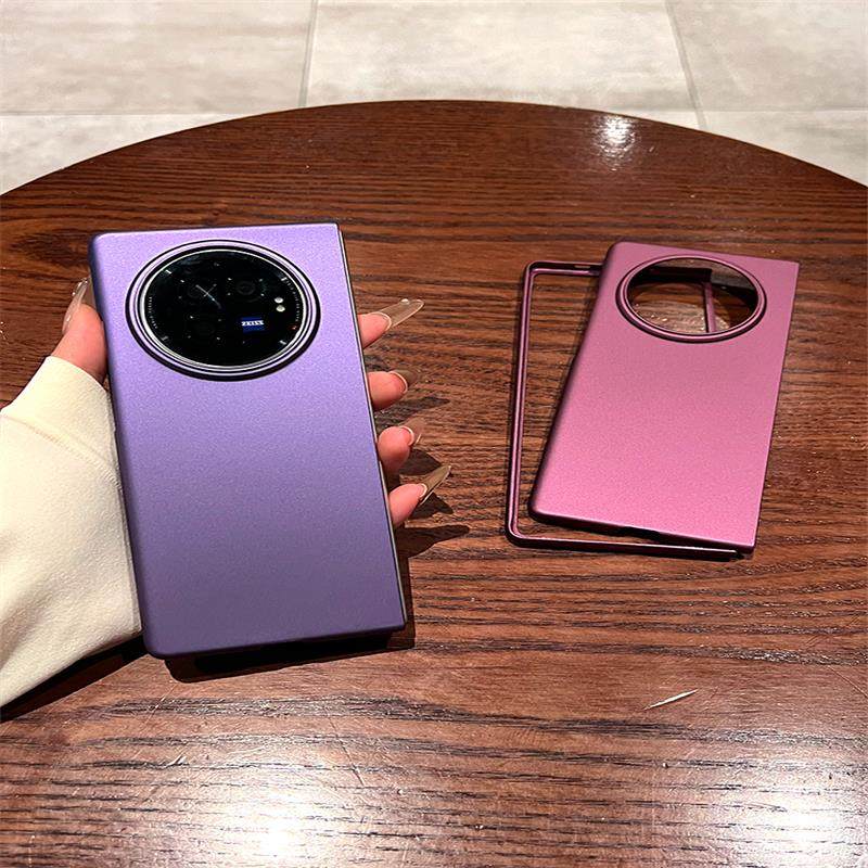 vivoxfold3手机壳新款电镀磨砂Vivo X Fold3 Por保护套超薄防摔xfold2折叠屏简约xfold+纯色外壳限量款5G适用