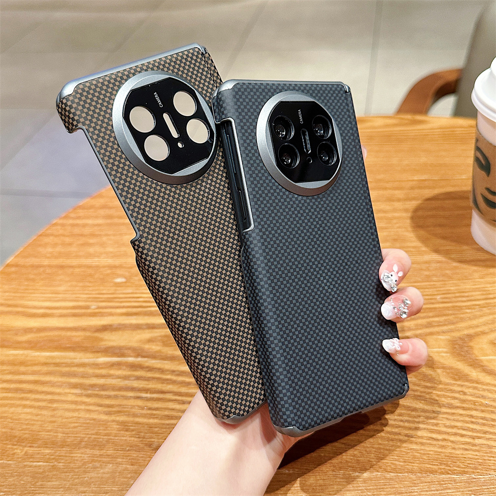 适用于华为mate x5双中轴手机壳新款HUAWEI x6典藏版铰链保护套mate X3磁吸中轴保护套碳纤维纹理先锋版肤感