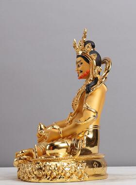 2026黄财神佛像 纯铜财神菩萨藏传佛家用品居家客厅桌面工艺品摆